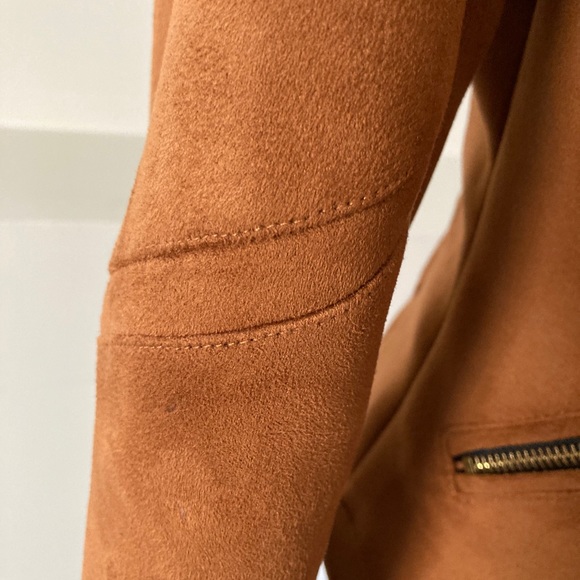 ❌SOLD Jou Jou Bonded Suede Moto Jacket - Picture 8 of 9